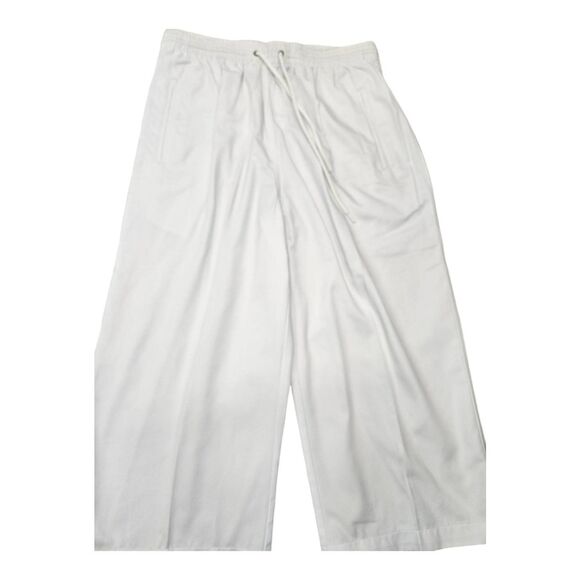 Jenny Buchanan White Drawstring Capri Pants Petite Medium NEW TAGS - Picture 3 of 9